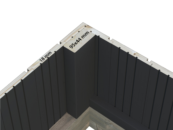 Palmako drivhus Emilia 5,4 m² - 240 x 244 cm